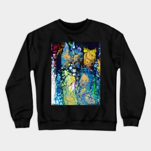 Colorful Abstract Oil Painting Artist Novelty Gift Crewneck Sweatshirt